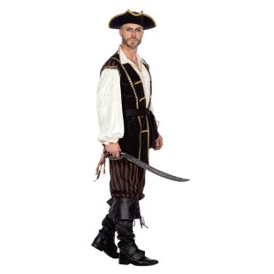 LUXE - Déguisement Pirate homme marron 2