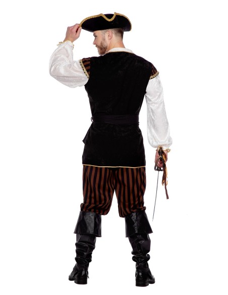 LUXE - Déguisement Pirate homme marron