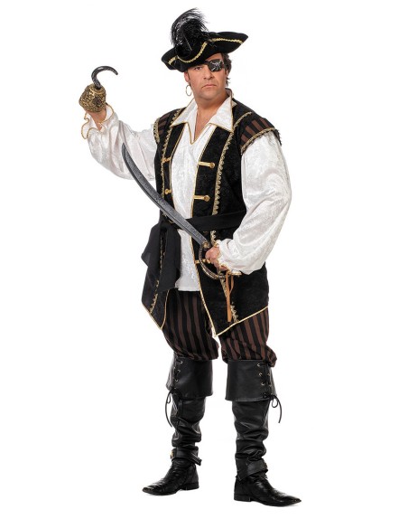 LUXE - Déguisement Pirate homme marron