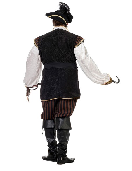 LUXE - Déguisement Pirate homme marron
