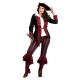 LUXE - Déguisement pirate femme bordeaux