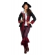 LUXE - Déguisement pirate femme bordeaux