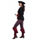 LUXE - Déguisement pirate femme bordeaux
