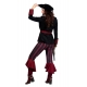 LUXE - Déguisement pirate femme bordeaux