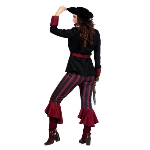 LUXE - Déguisement pirate femme bordeaux