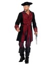 LUXE - Déguisement pirate homme bordeaux