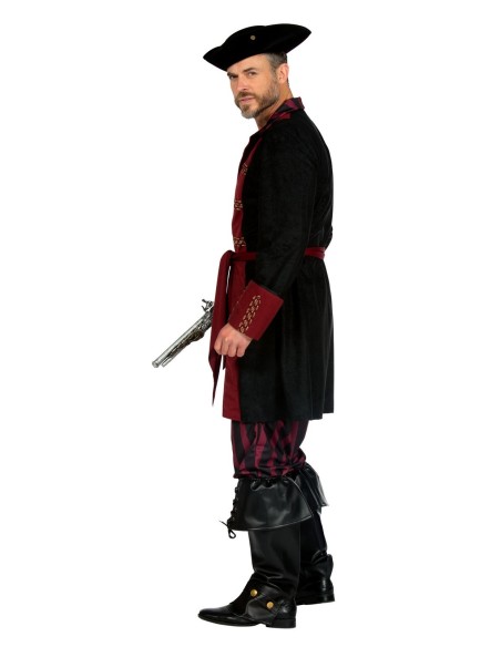 LUXE - Déguisement pirate homme bordeaux