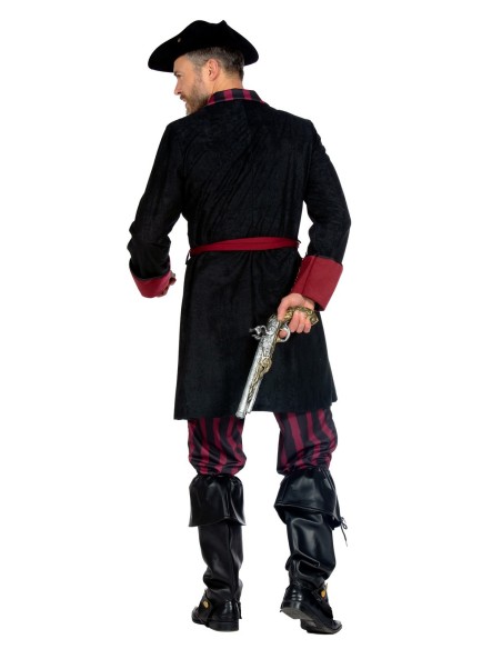 LUXE - Déguisement pirate homme bordeaux