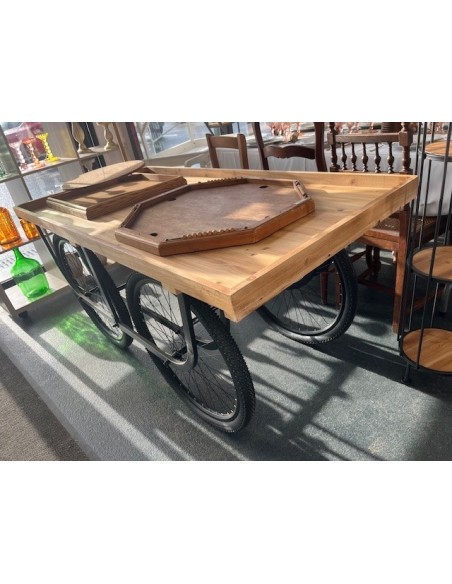 Location 2 structures demi-lunes métal doré