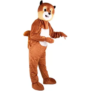 Mascotte écureuil déguisement adulte peluche