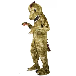 Déguisement mascotte peluche de dinosaure pour adulte