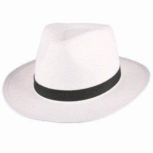 Chapeau borsalino blanc