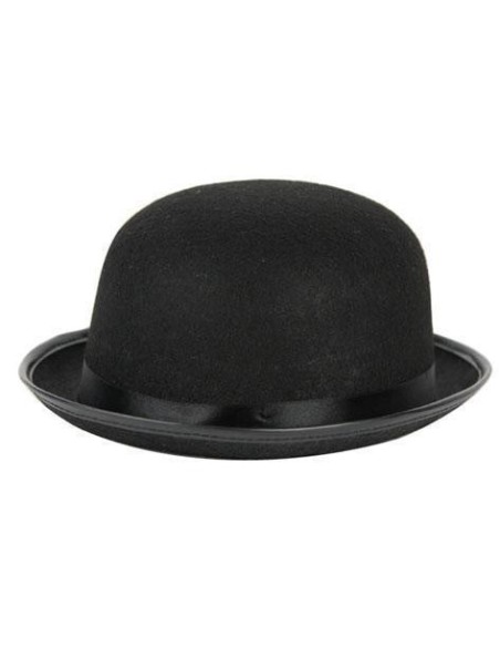 Accessoire déguisement - Chapeau melon adulte feutre noir