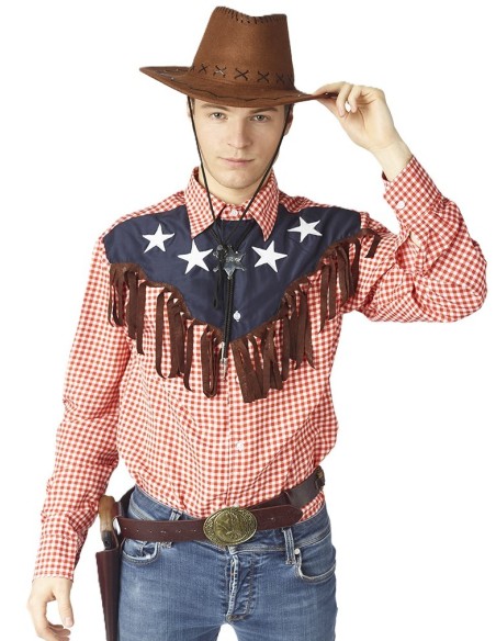 Chapeau cow-boy suède marron