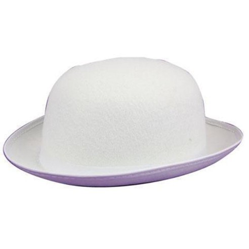 Accessoires déguisement - Melon adulte feutre blanc