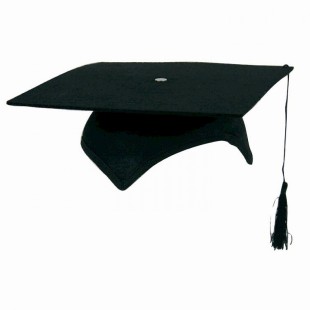 Accessoires déguisement - Chapeau étudiant feutre noir