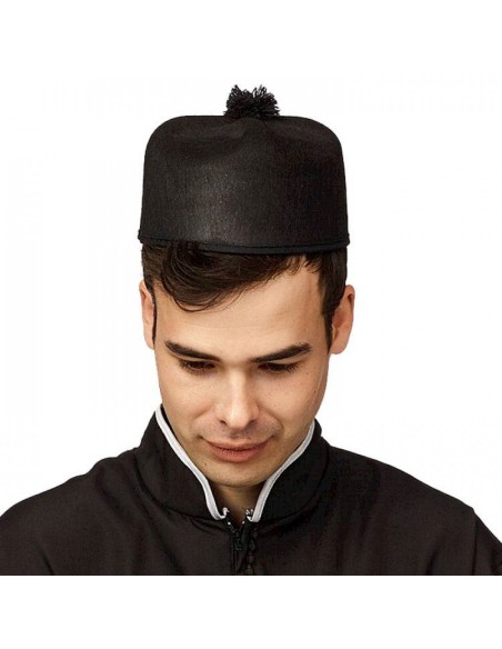 Barette de curé feutre noir