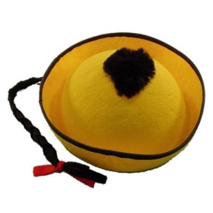Accessoires déguisement - Chapeau mandarin jaune