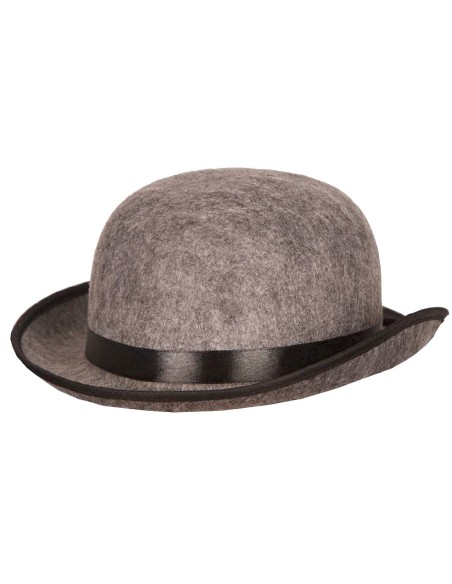 Accessoires déguisement - Melon adulte feutre gris