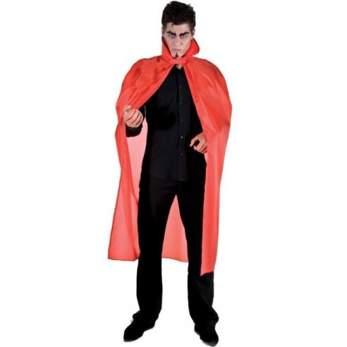 Déguisement Halloween - Cape rouge taffetas 127 cm 