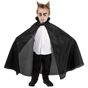 Cape Taffetas enfant 85cm noire