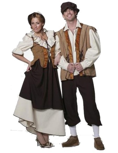 Location costume Médiévale marron