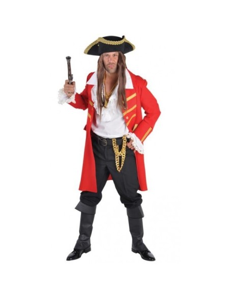 Location costume Pirate manteau long rouge