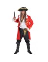 Location costume Pirate manteau long rouge