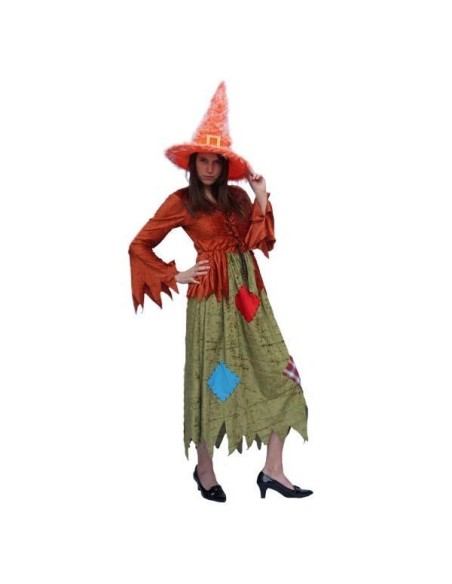 Location costume Sorcière Marron / Vert