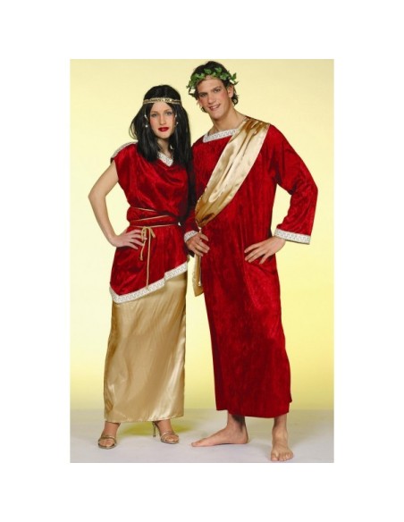 Location costume Romain et Romaine rouge
