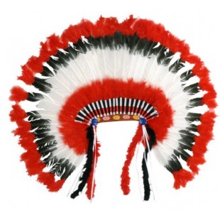 Accessoire déguisement - Coiffe indienne luxe 2