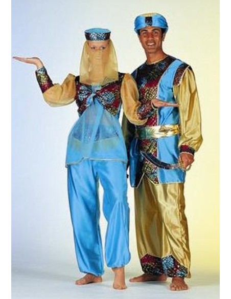 Location costume Oriental bleu