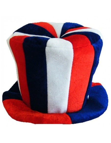 Chapeau velours Haut de Forme tricolore