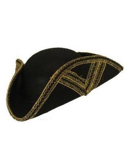 Accessoires déguisement - Tricorne feutre Doré