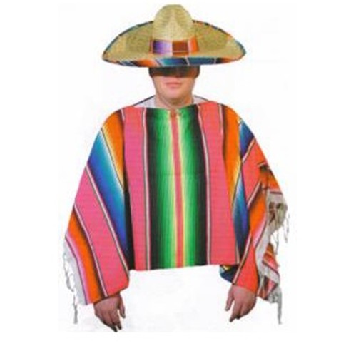 Location costume Poncho mexicain