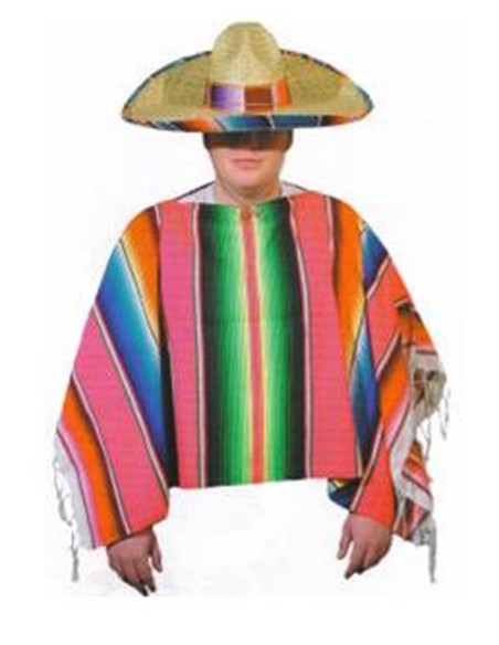 Location costume Poncho mexicain