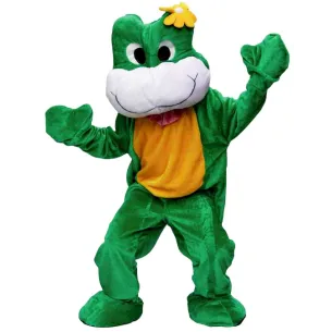 Mascotte de grenouille verte pour homme et femme