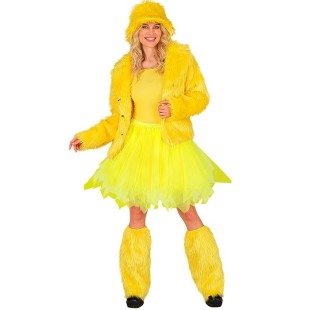 Tutu luxe jaune fluo 2