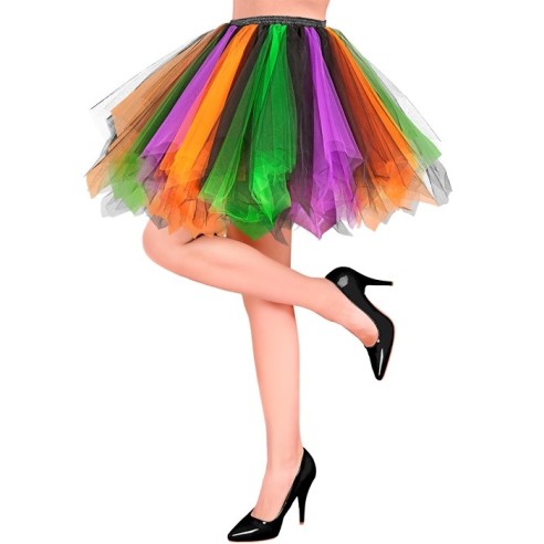 Tutu luxe violet/vert/orange
