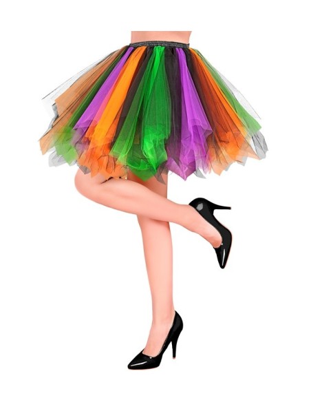 Tutu luxe violet/vert/orange
