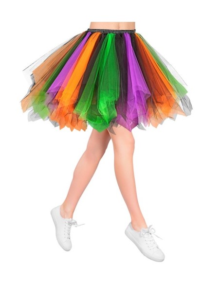 Tutu luxe violet/vert/orange