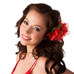 Pince cheveux hibiscus 2