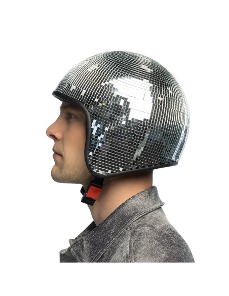 Casque disco argent