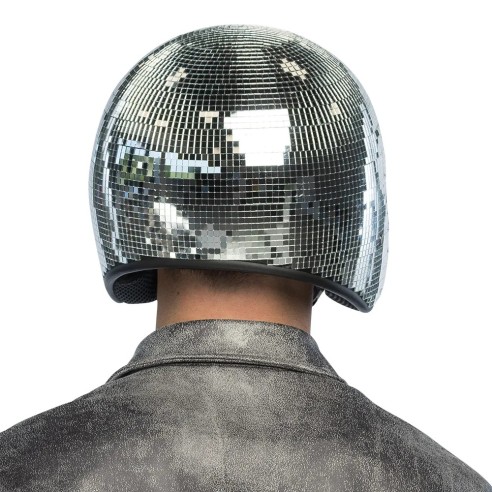 Casque disco argent