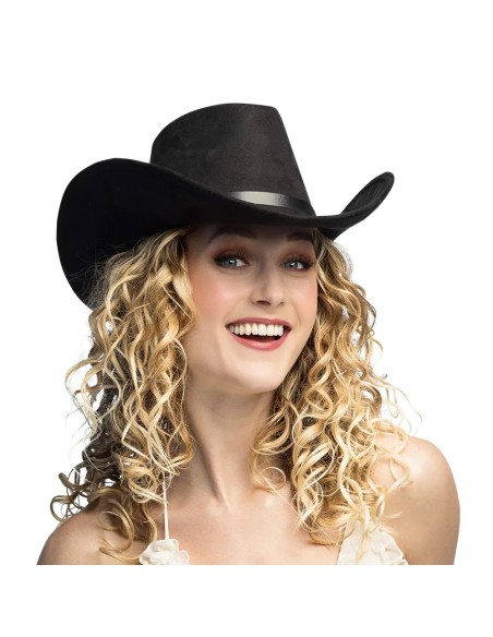 Chapeau cowboy Bronco noir