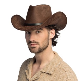 Chapeau cowboy Bronco marron