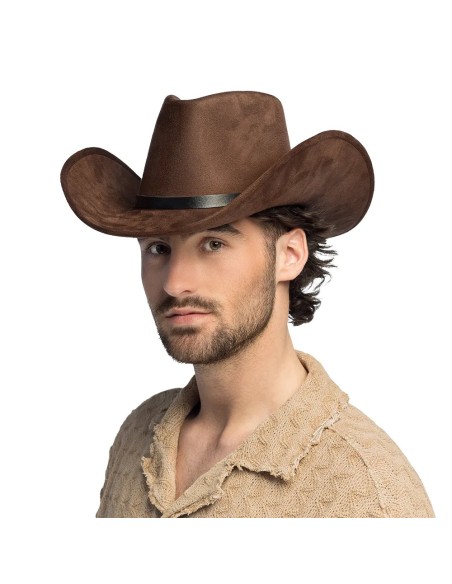 Chapeau cowboy Bronco marron