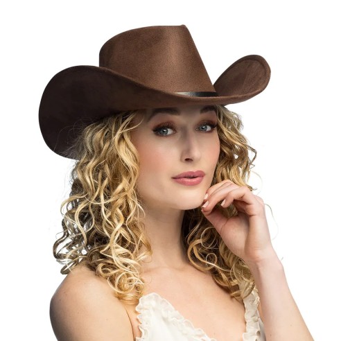 Chapeau cowboy Bronco marron