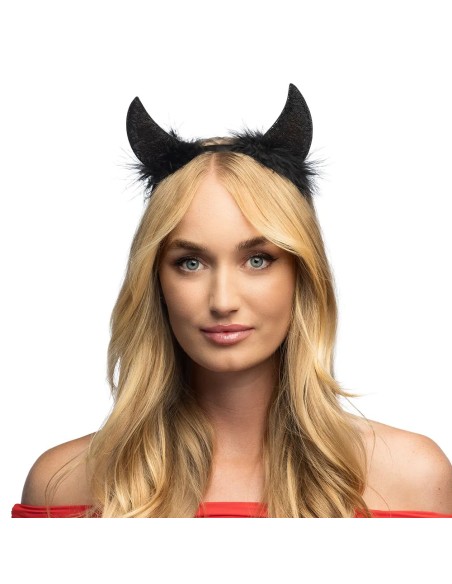 Serre tête Cornes de diable noires