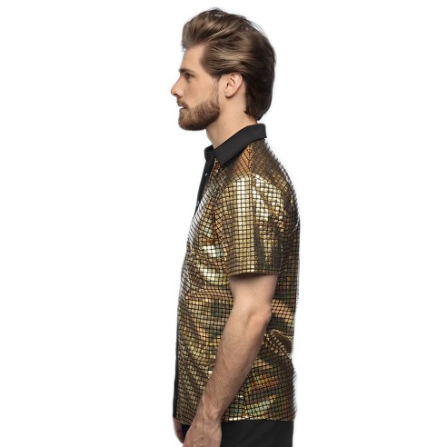 Chemise Disco diamond or